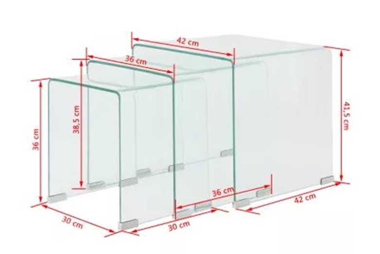 BTG pure glass table