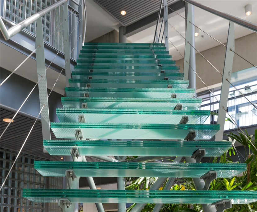 BTG better glass 40mm tempered laminated stairs steps glass china manufacturer